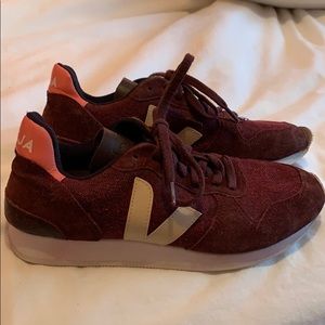 Deep Purple Veja Sneakers Size 8